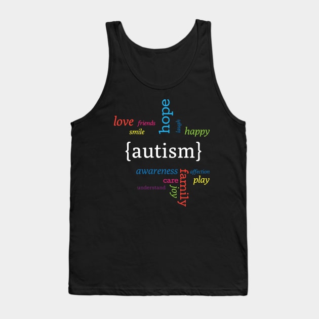 Love Friend Smile Hope Laugh Happy Autism Gift Tank Top by HomerNewbergereq